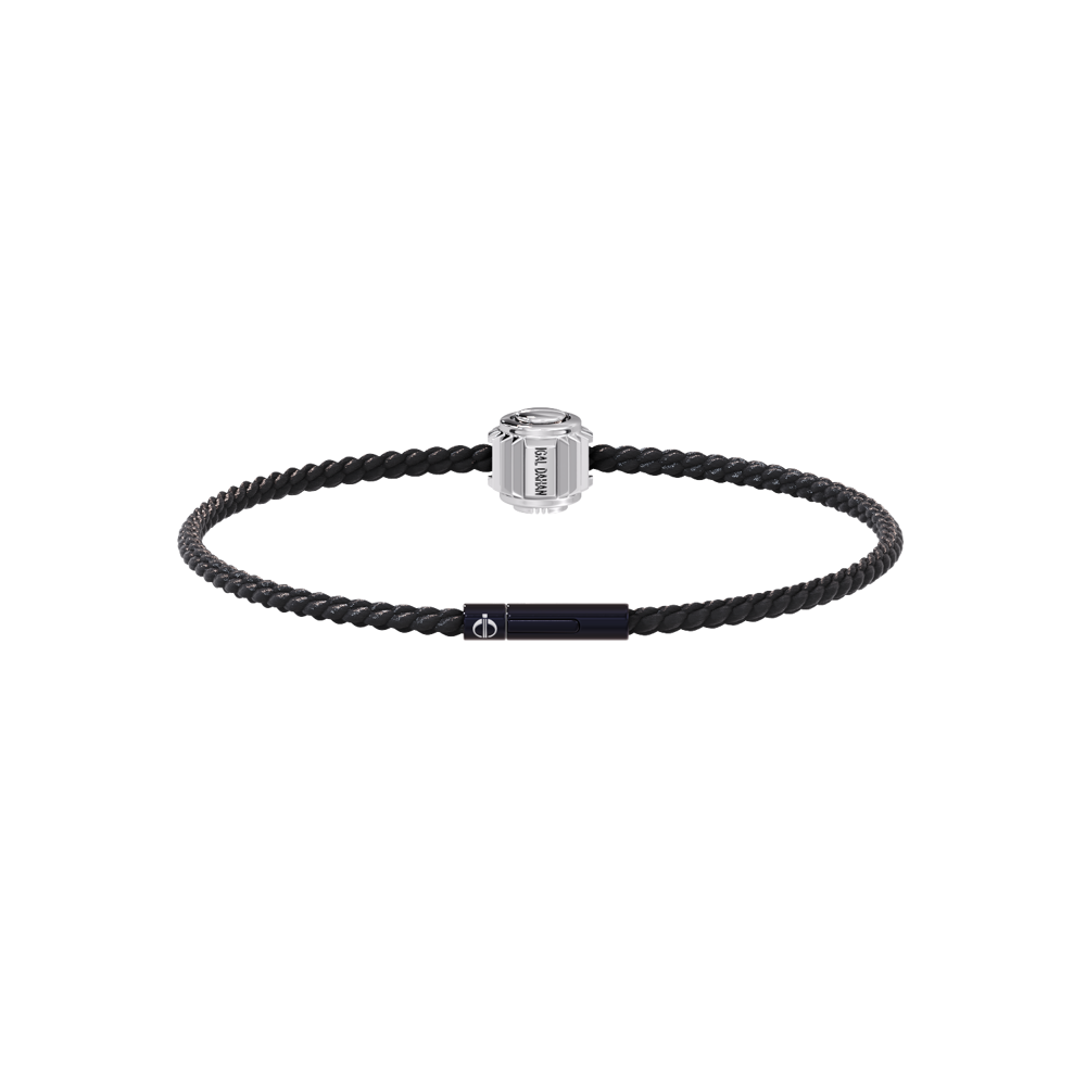 Winder of Love Crown 9 Bracelet - 18K White Gold - Black