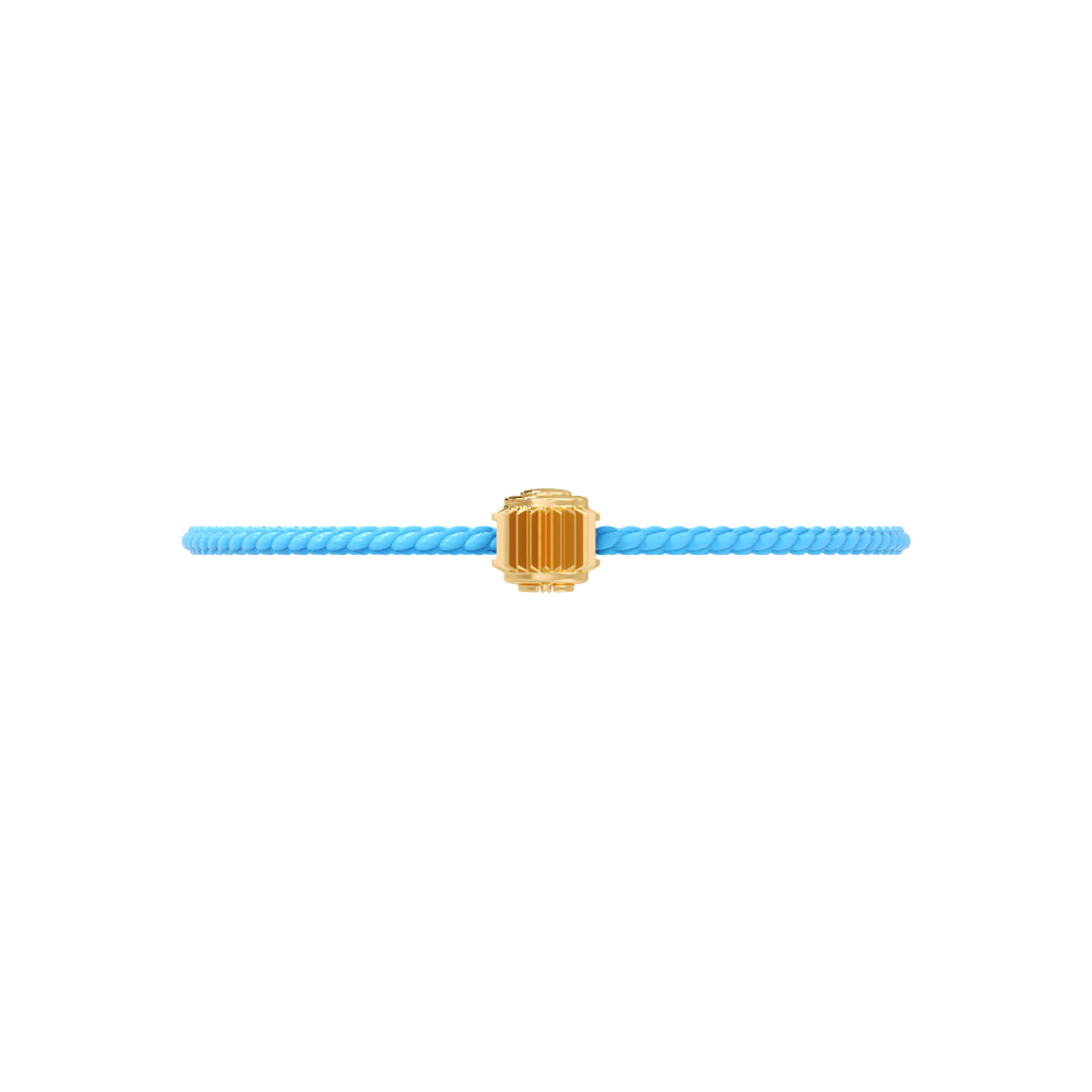 Winder of Love Crown 9 Bracelet - 18K Yellow Gold - Sky Blue