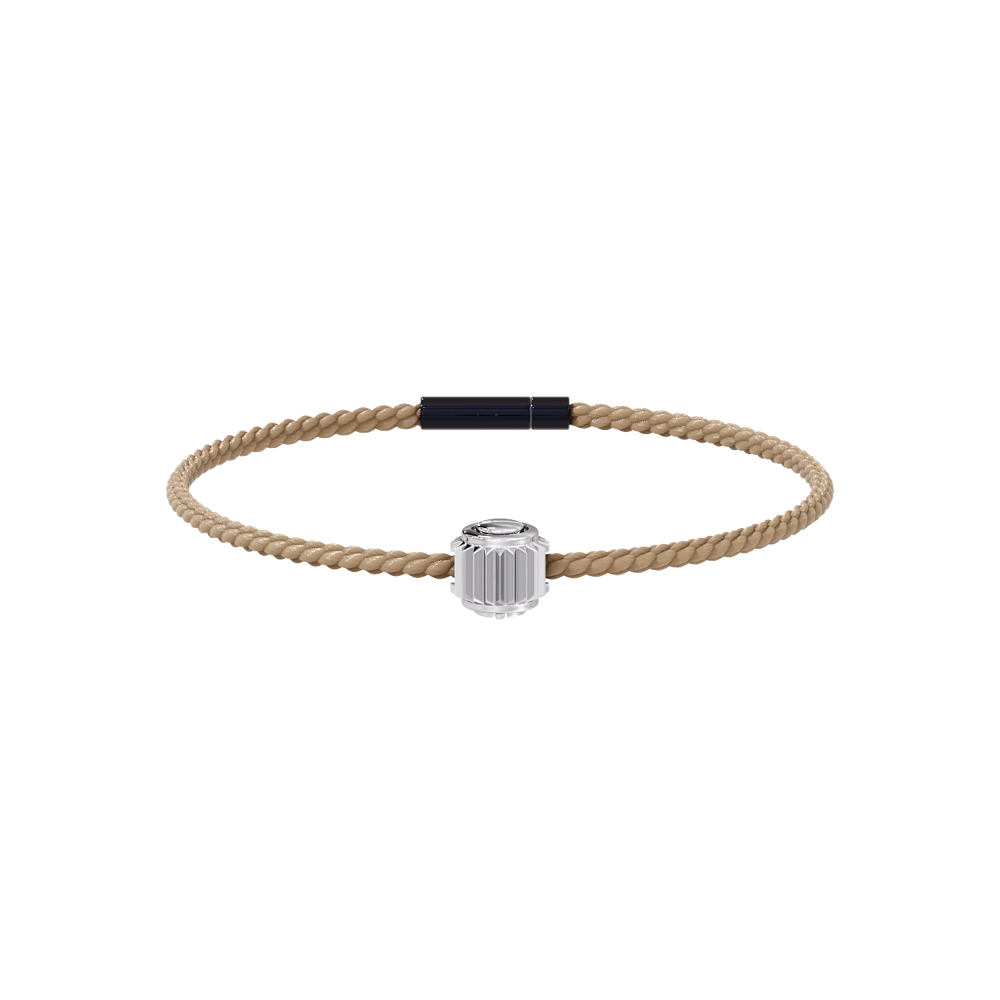 Winder of Love Crown 9 Bracelet - 925 Sterling Silver - Golden Sand