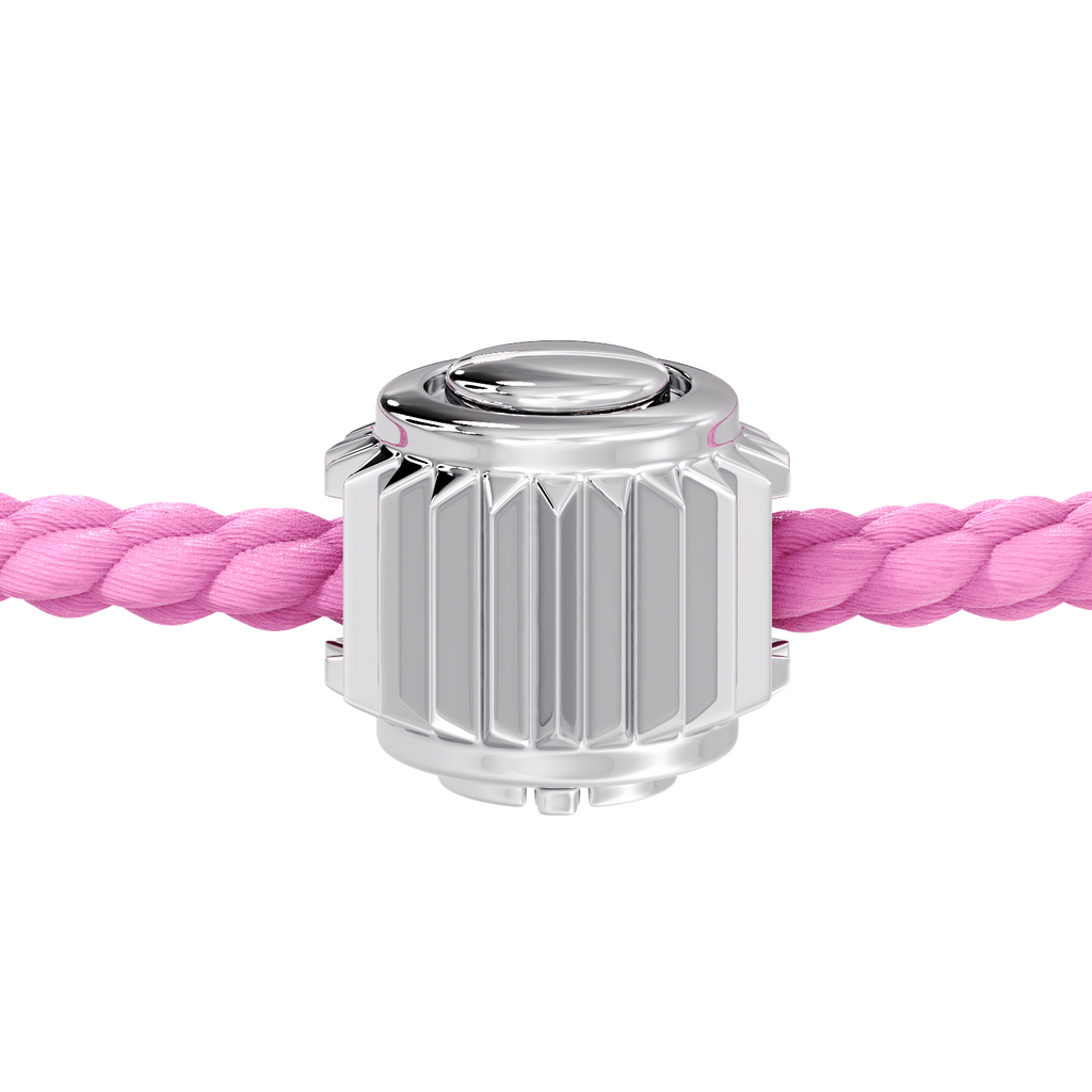 Winder of Love Crown 9 Bracelet - 925 Sterling Silver - Pink