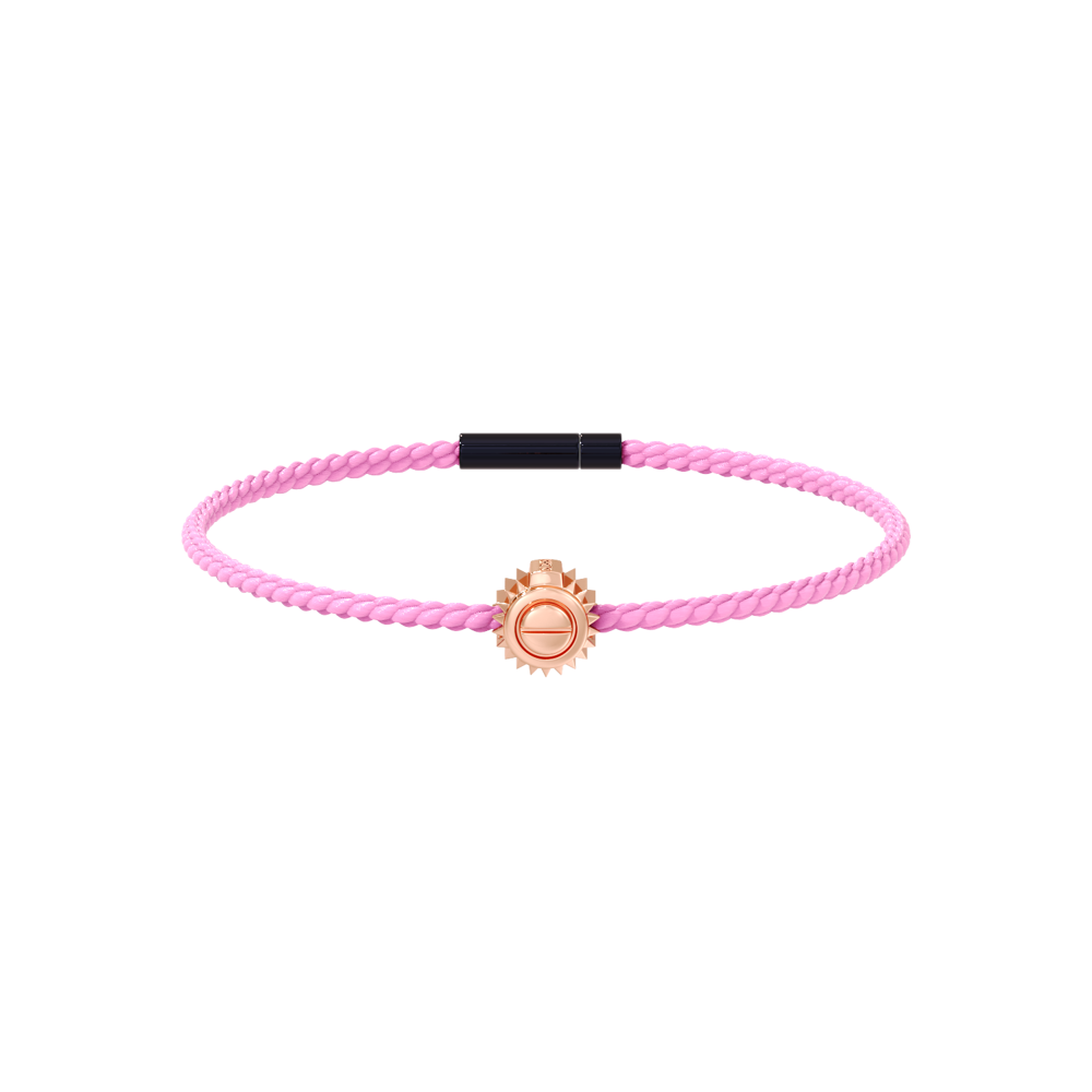 Winder of Love Crown 9 Bracelet - 18K Rose Gold - Pink