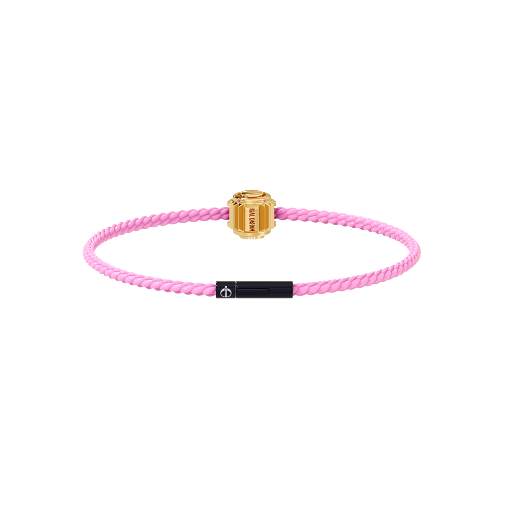 Winder of Love Crown 9 Bracelet - 18K Yellow Gold - Pink