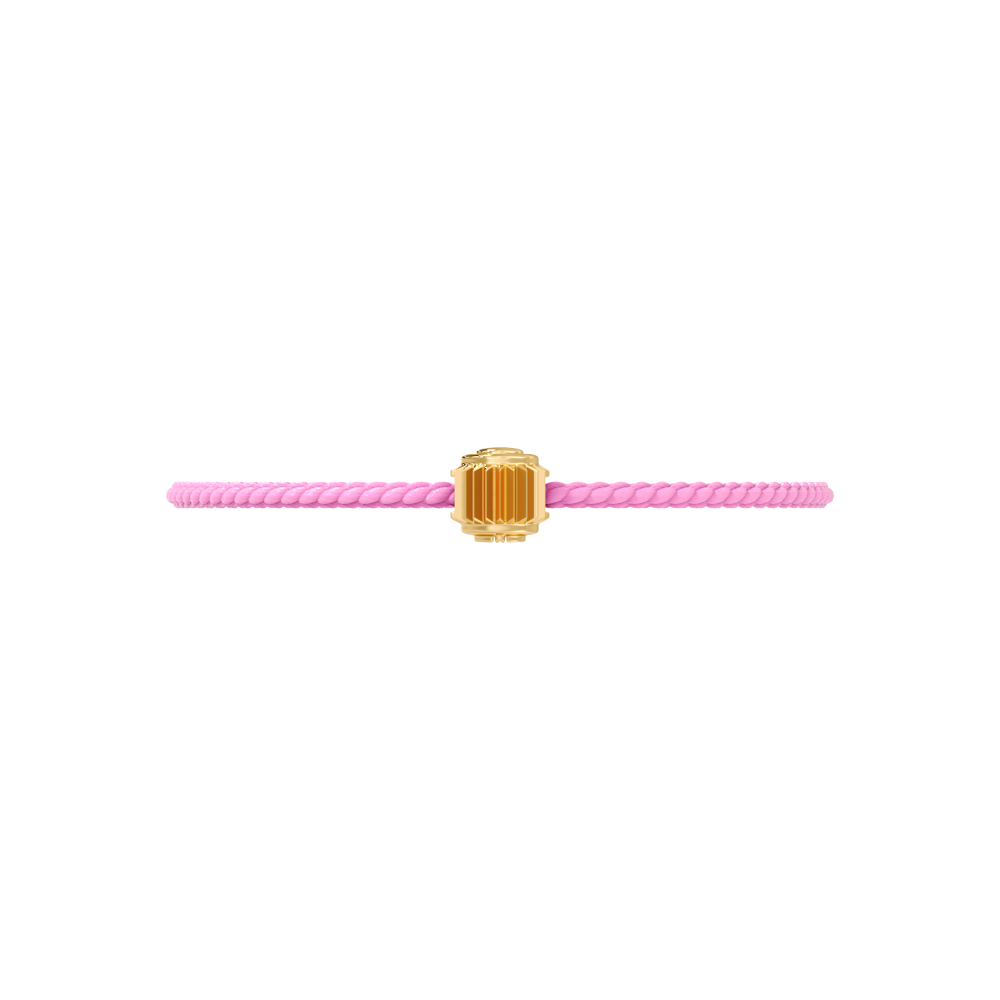 Winder of Love Crown 9 Bracelet - 18K Yellow Gold - Pink