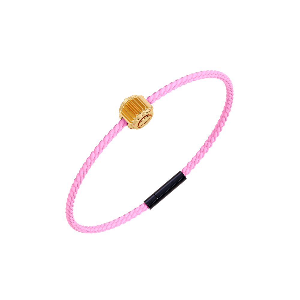 Winder of Love Crown 9 Bracelet - 18K Yellow Gold - Pink