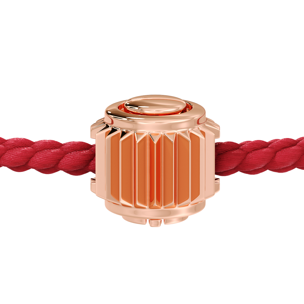 Winder of Love Crown 9 Bracelet - 18K Rose Gold - Rye Red