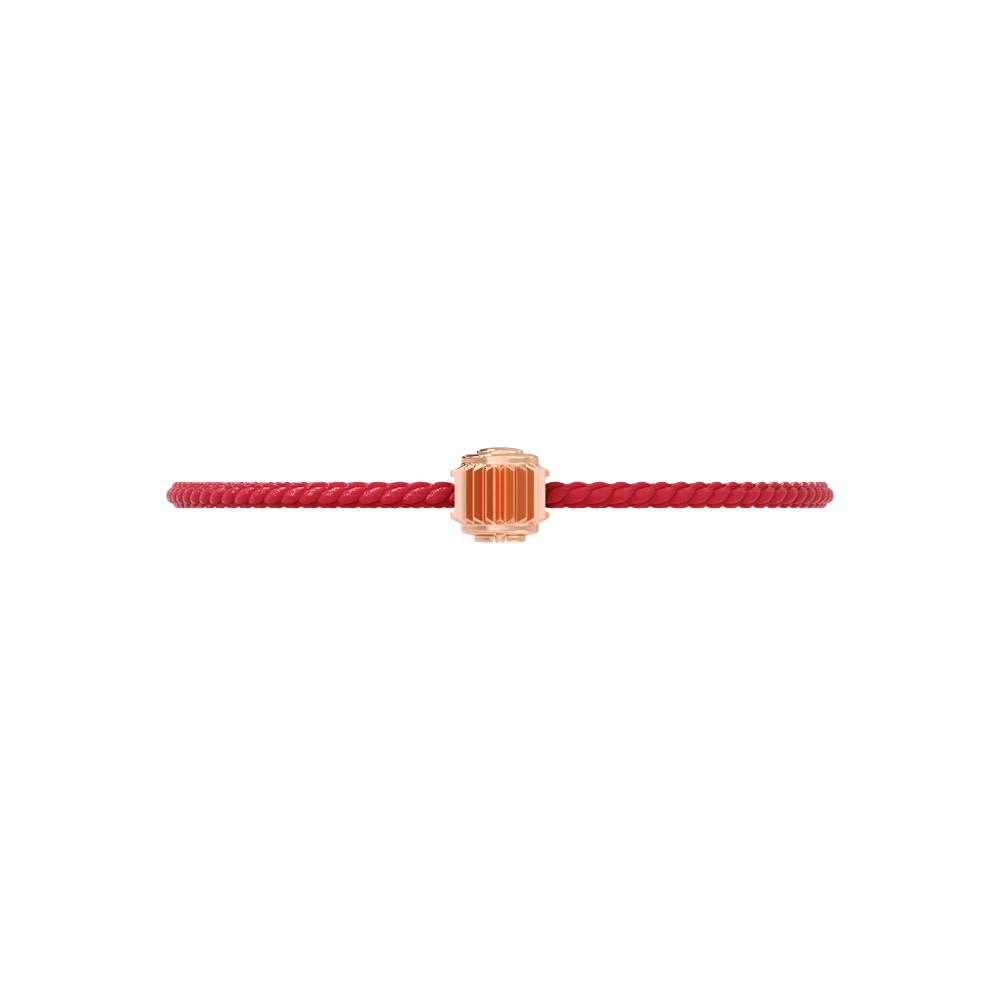 Winder of Love Crown 9 Bracelet - 18K Rose Gold - Rye Red