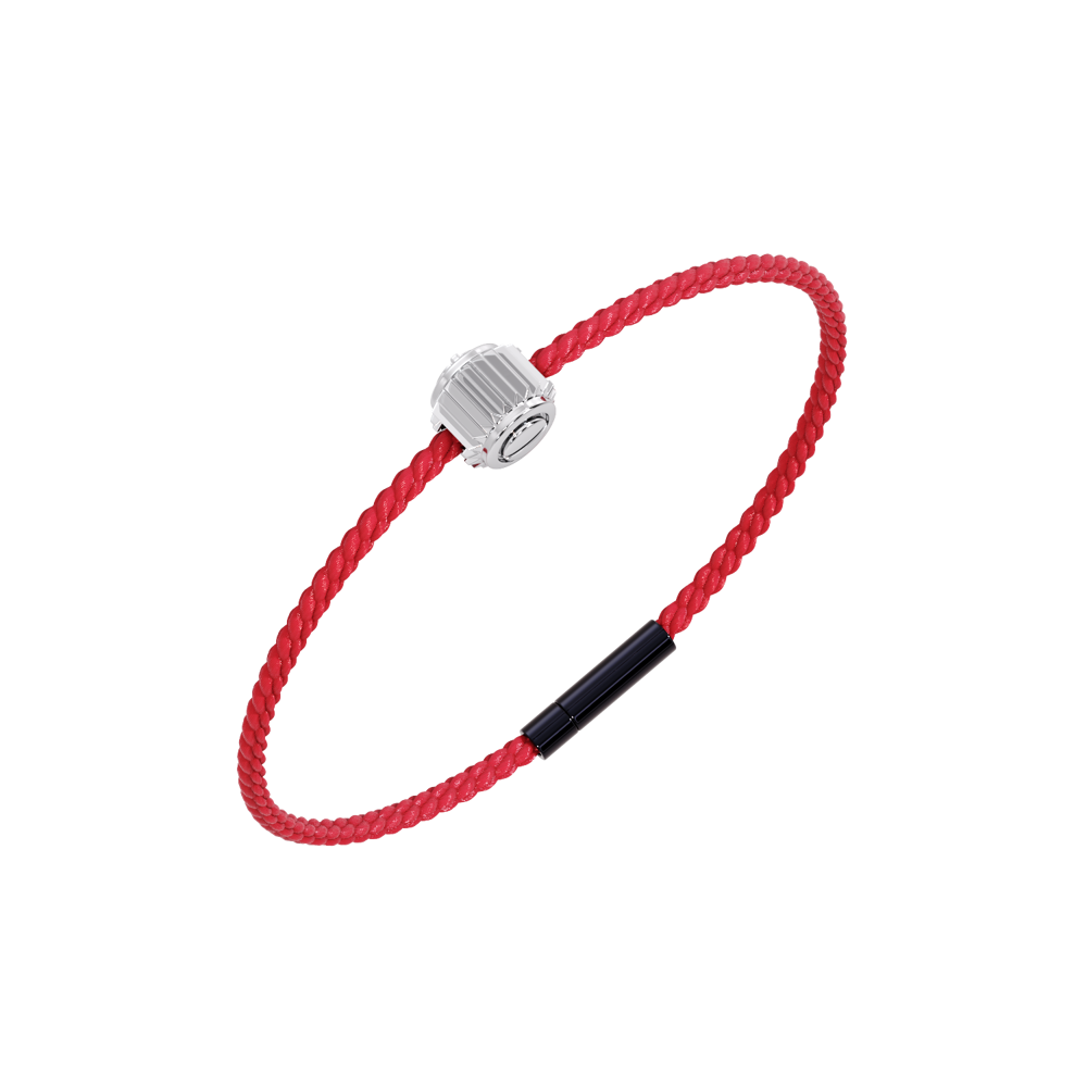 Winder of Love Crown 9 Bracelet - 18K White Gold