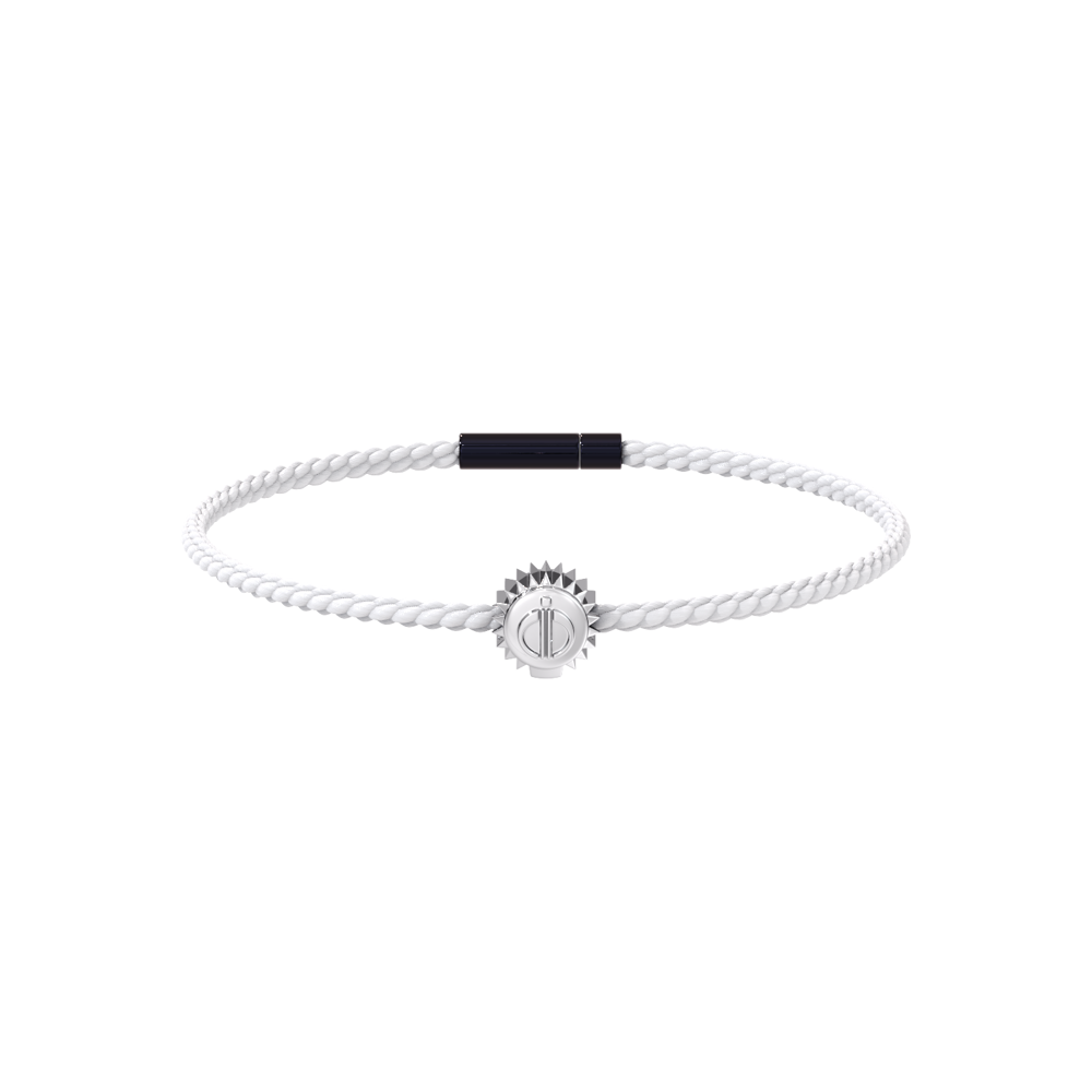 Winder of Love Crown 9 Bracelet - 18K White Gold - White
