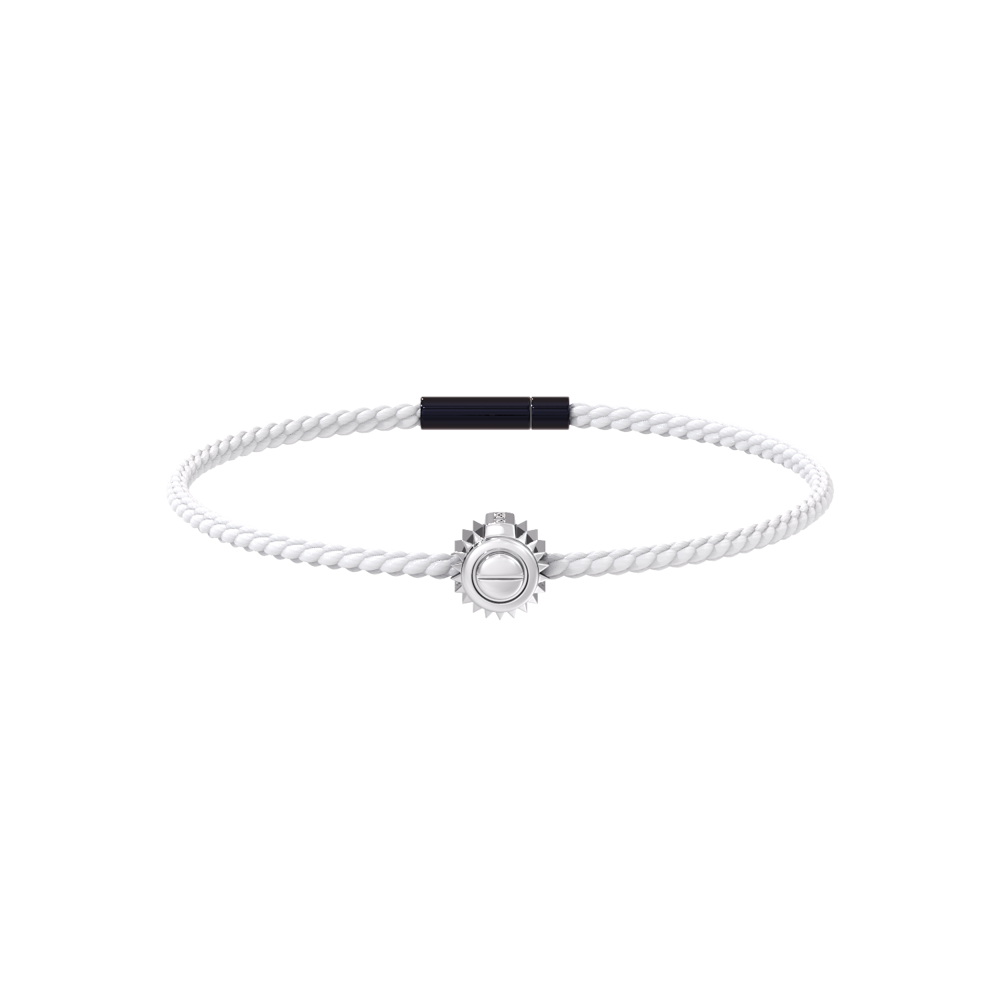 Winder of Love Crown 9 Bracelet - 18K White Gold - White