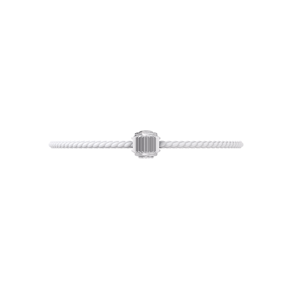Winder of Love Crown 9 Bracelet - 925 Sterling Silver - White