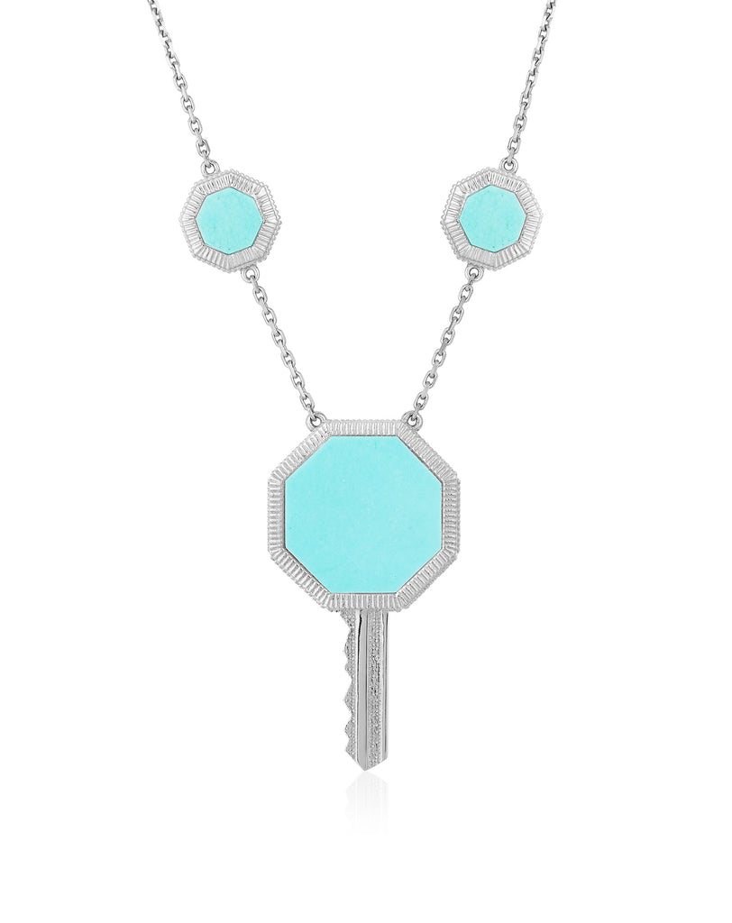 Day & Night Key of Love Necklace