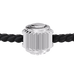 Winder of Love Crown 9 Bracelet - 925 Sterling Silver - Black
