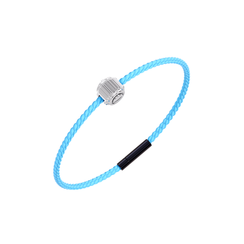Winder of Love Crown 9 Bracelet - 925 Sterling Silver - Sky Blue