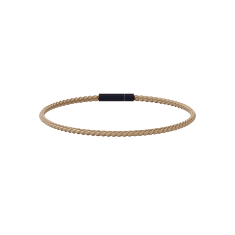 Winder of Love Crown 9 ID Cord in Golden Sand braided nylon