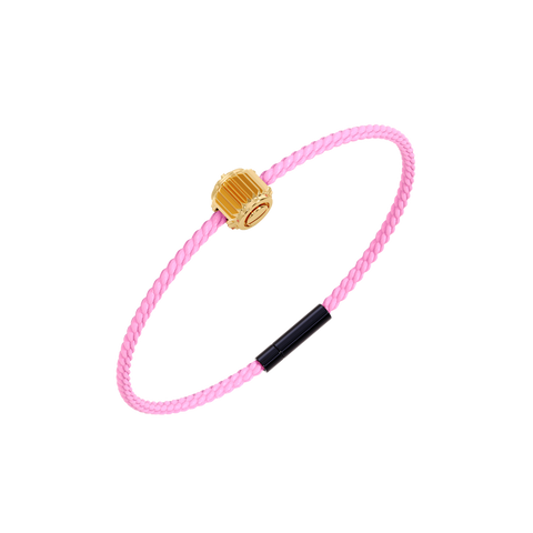 Winder of Love Crown 9 Bracelet - 18K Yellow Gold - Pink