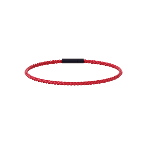 Winder of Love Crown 9 ID Cord in Rye Red braided nylon
