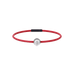 Winder of Love Crown 9 Bracelet - 18K White Gold - Rye Red