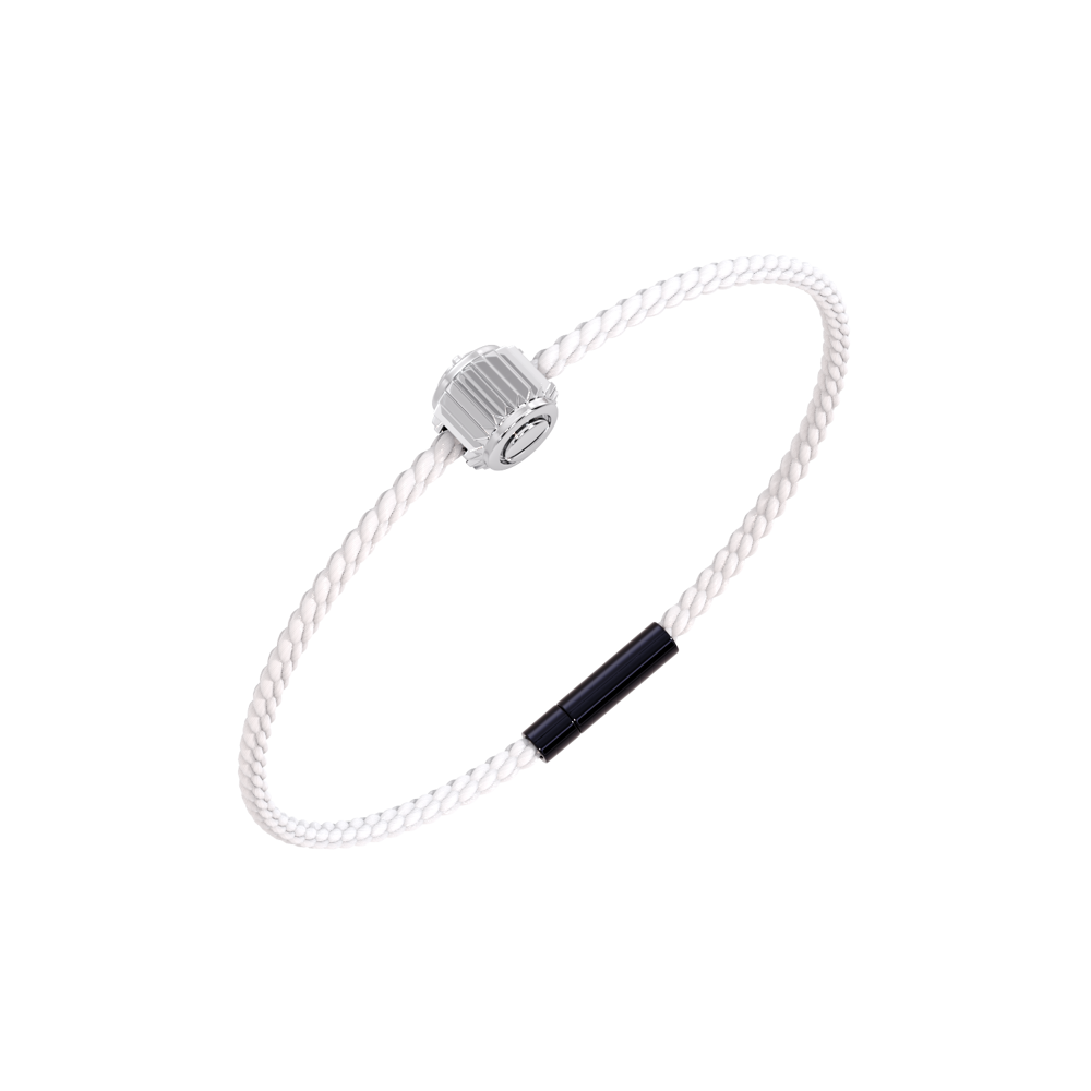 Winder of Love Crown 9 Bracelet - 18K White Gold - White