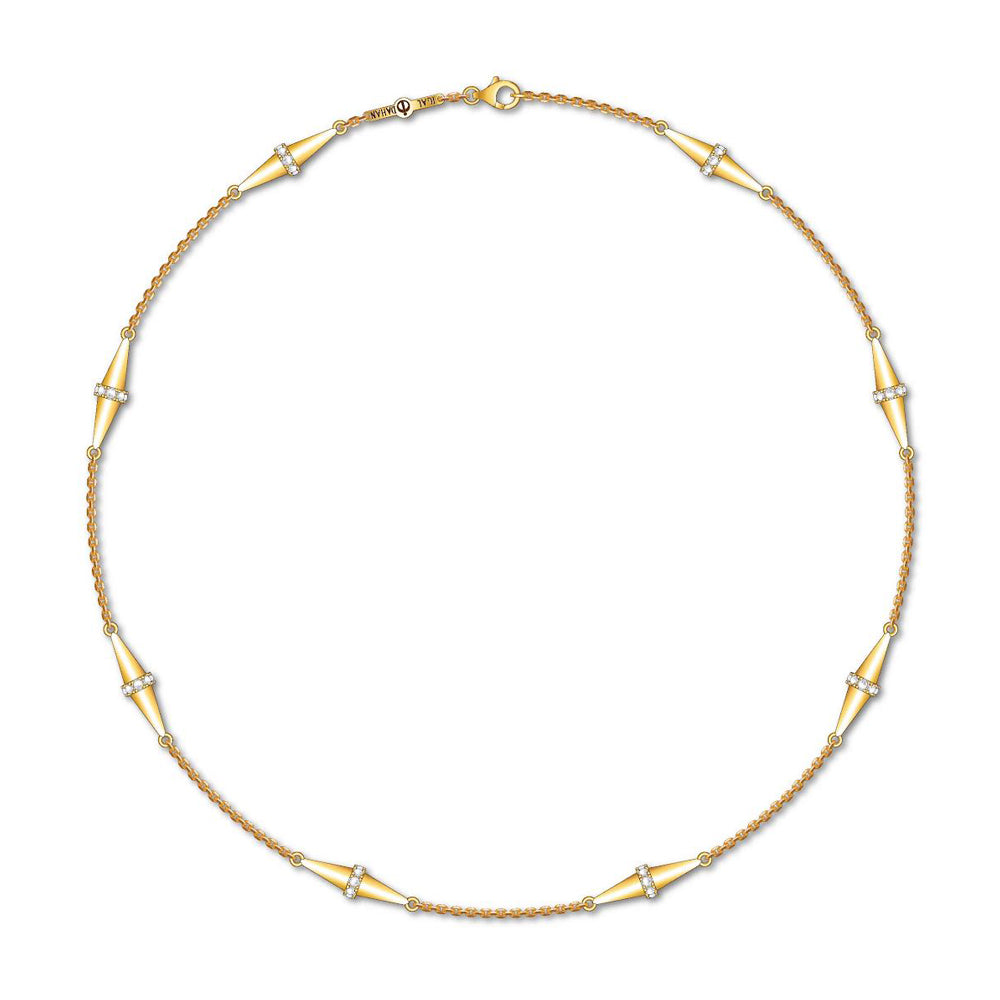 Queen La Tige Royal Necklace, 8 Tiges