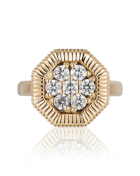 Octanight Ring in Yellow Gold