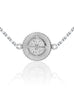 Winder of Love Necklace with diamonds, 5 Motifs