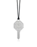 Day & Night Dual Key Necklace in White Gold