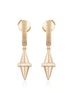 Golden Iconec Earrings in Yellow Gold