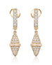 Golden Iconec Earrings with Paved Diamonds (Full)