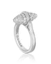 Golden Iconec Ring with Full Paved Diamonds (White)