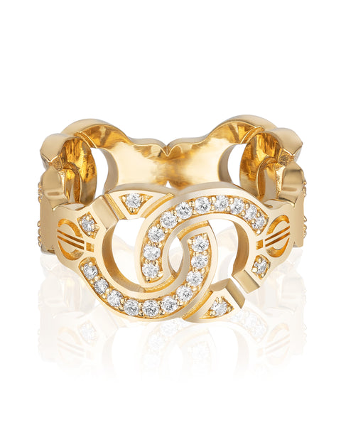 The Aphrodite Ring with Diamonds