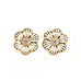 Queen Idoraelle Gold Lines Earrings (White)