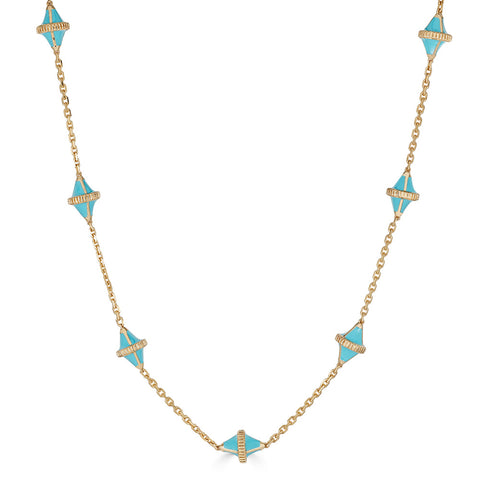 Precious Tresor Iconec Necklace (Turquoise)