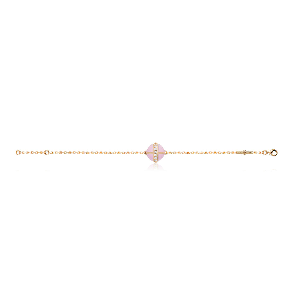 Rising Canopus Bracelet with Diamonds (Pink)
