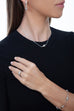 Golden Iconec Ring Turquoise (Horizontal Bicone and Diamonds)