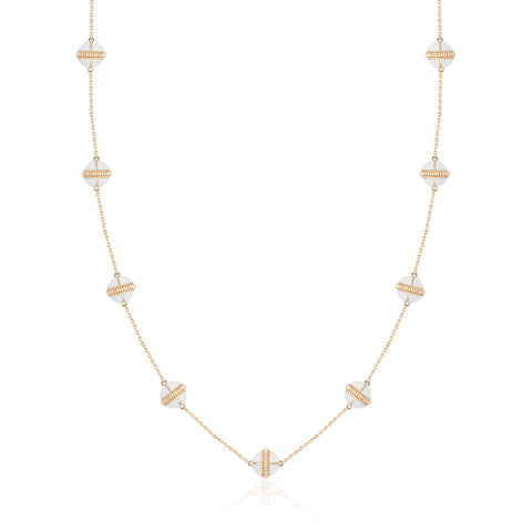 Rising Canopus Necklace, 9 Motifs (White)