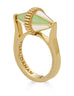 Tresor Iconec Green and White Enamel Ring with Yellow Gold