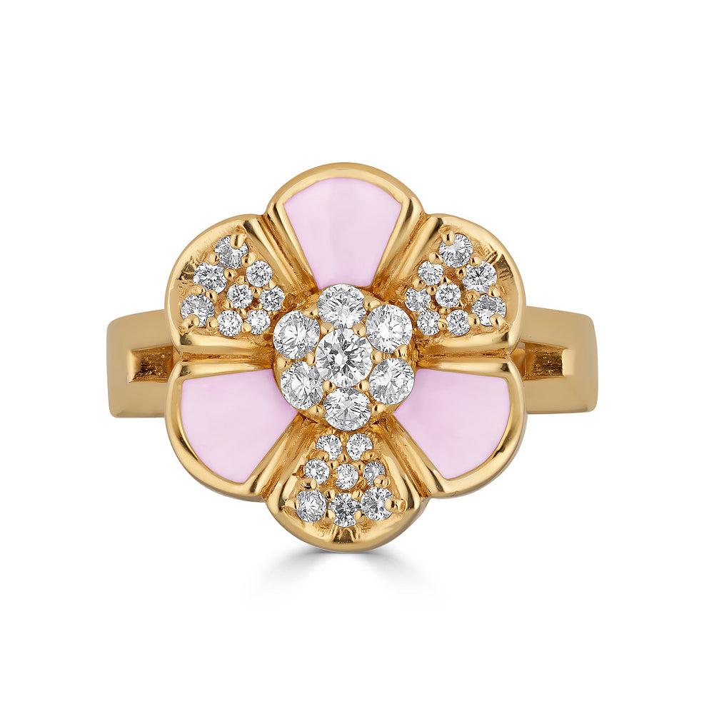 Queen Idoraelle Diamond Petal Ring (Pink)