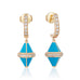 Tresor Iconec Earring Set with Diamonds (Turquoise)