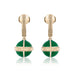 Rising Canopus Drop Earrings (Green)